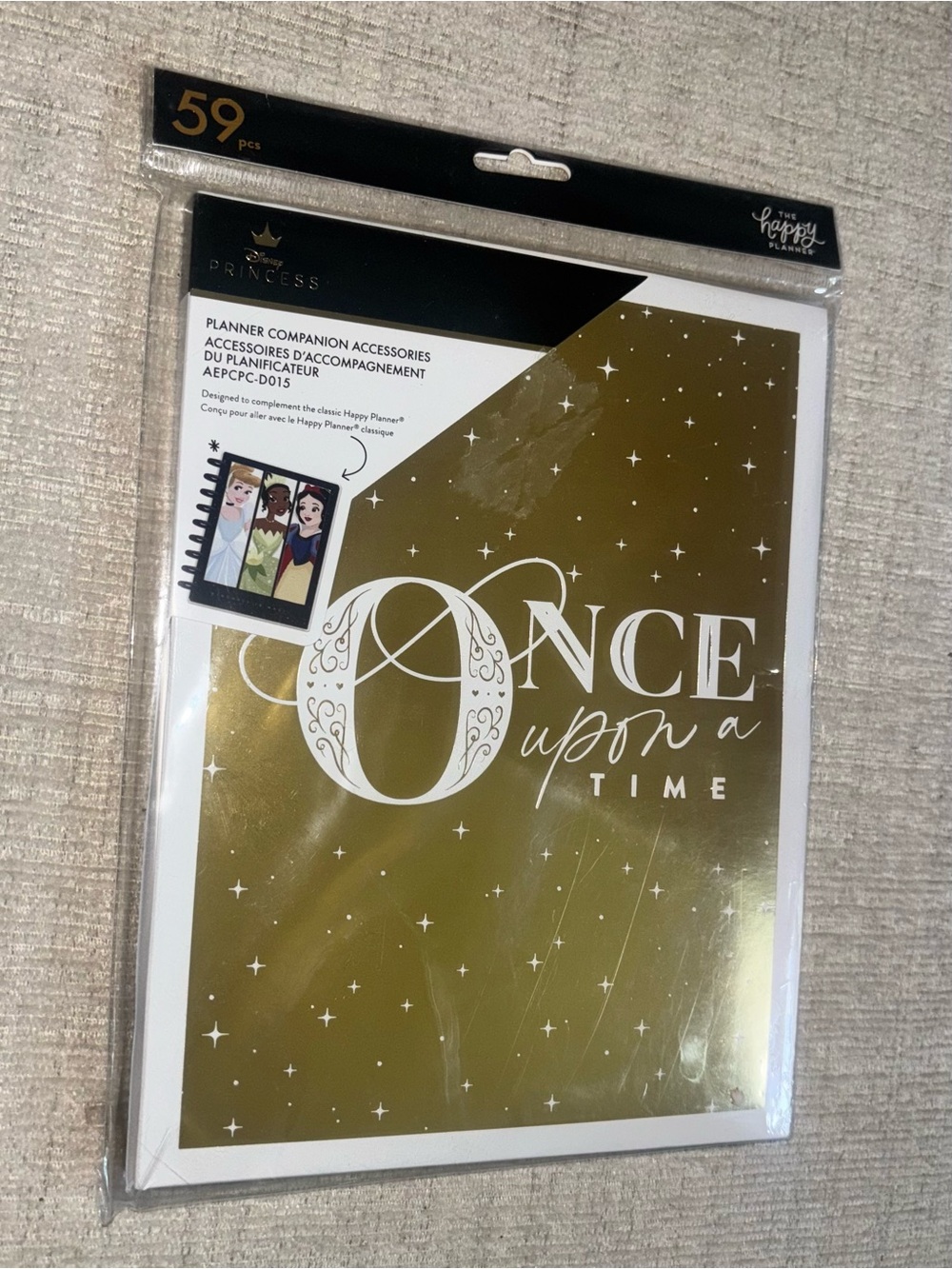 Happy Planner Disney Princess Once Upon a Time Planner Companion 59 Pieces NIP - Picture 2 of 9